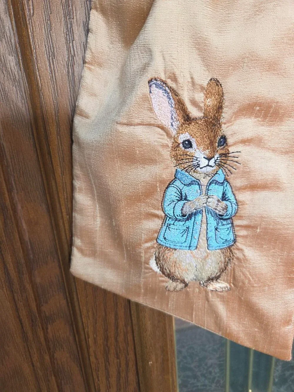 New Easter Bunny Wreath Sash--Peter Rabbit and Initial C-$40, plus shipping.